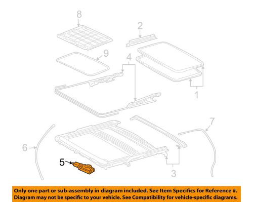 Toyota oem 04-07 highlander sunroof-drive gear 6326048081