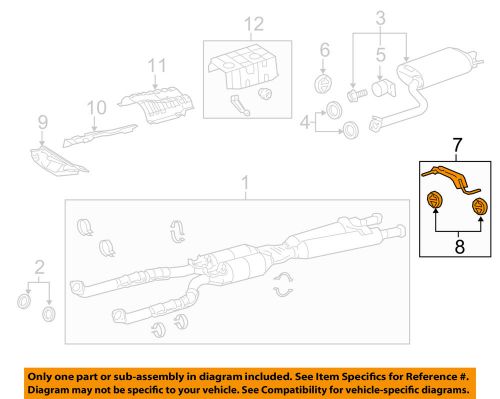 Lexus toyota oem ls460 exhaust-muffler &amp; pipe support bracket right 1750838070