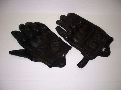 Icon 3xl black leather gloves