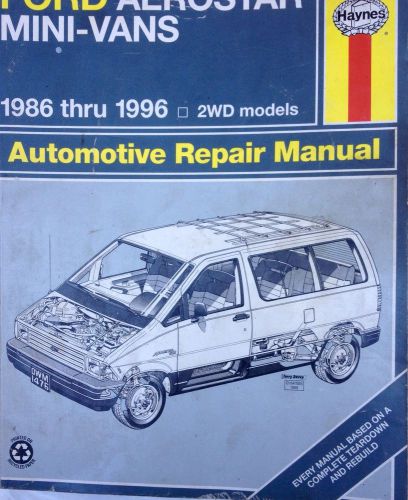 Haynes ford aerostar mini-van repair manual