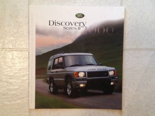 2000 land rover discovery ii sales brochure literature dealer advertisement