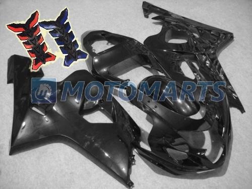 Free tank pad! inj fairing body kit for suzuki gsx r 600 750  k4 04 05 gsxr lblk