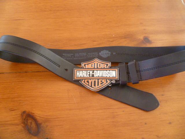 Harley davidson belt and buckel mens 38