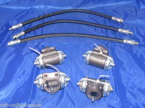 4 wheel cylinders, brake hoses 36 37 38 chevrolet chevy