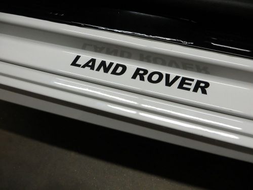 (2pcs) land rover doorstep badge decal - black