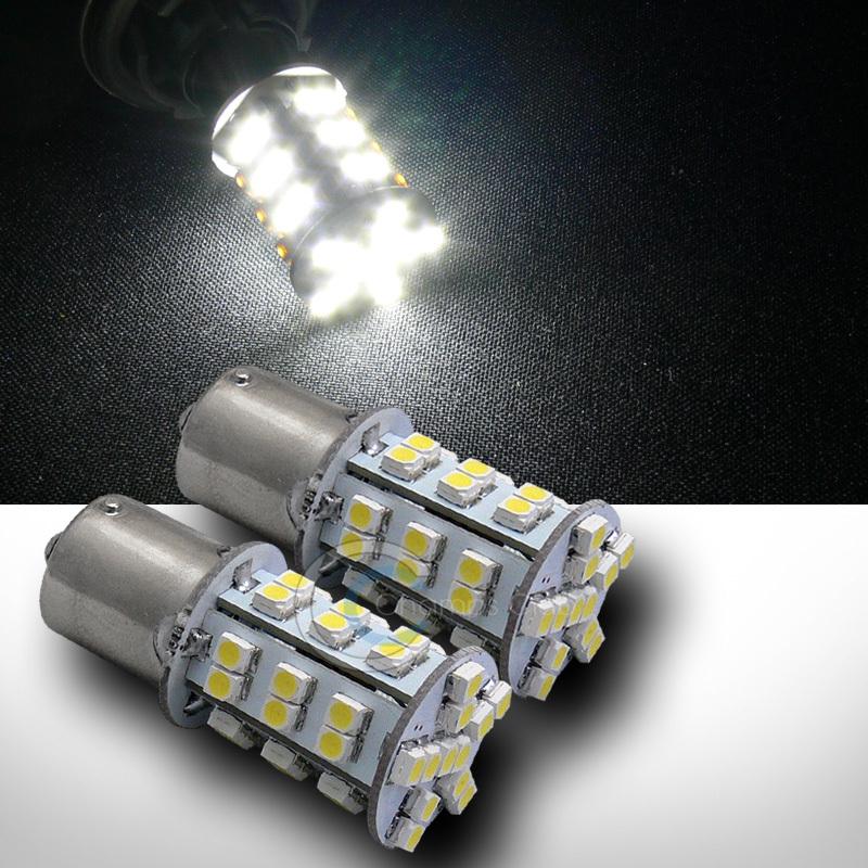 2pc white 1156 ba15s 42 smd led car backup/reverse light bulbs 1259 1459 3497