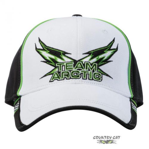 Arctic cat team arctic woven checkered flag cap – white &amp; black - 5263-113