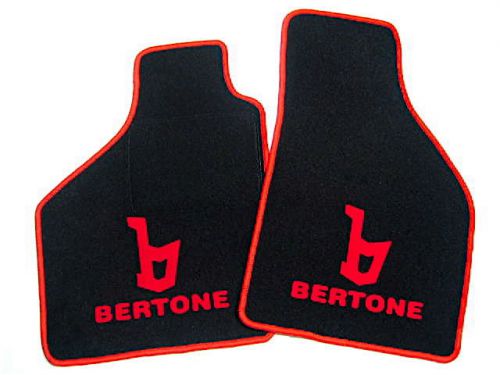 Bl./red bertone floor mats for fiat x 1/9 1300 + 1500