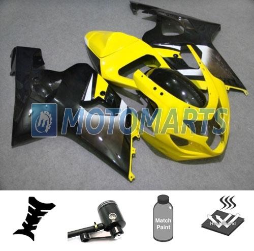 Bundle fairing kit w/ brake fluid pot for suzuki gsx r 600 750 k4 04 05 gsxr aq