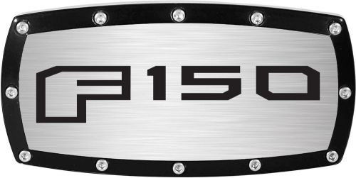 2015 ford f150 hitch cover billet aluminum powder coated brushed face bolted