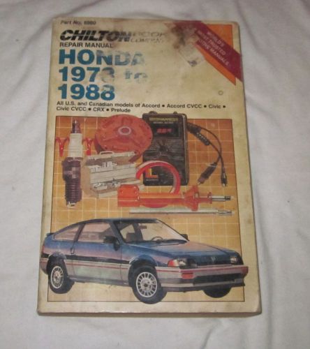 Chilton repair manual 1973-88 honda prelude accord crx