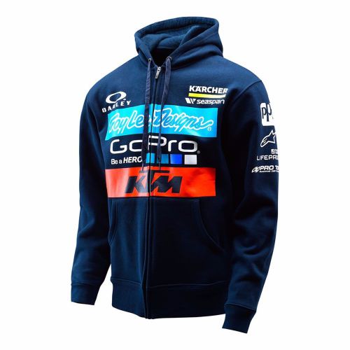 New troy lee designs team tld ktm zip up hoodie xl blue oakley sxf mx 730419375