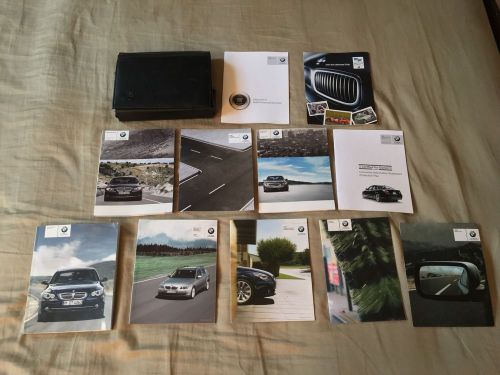 2008 bmw 5-series owners manual set w/bmw case-fast free shipping!