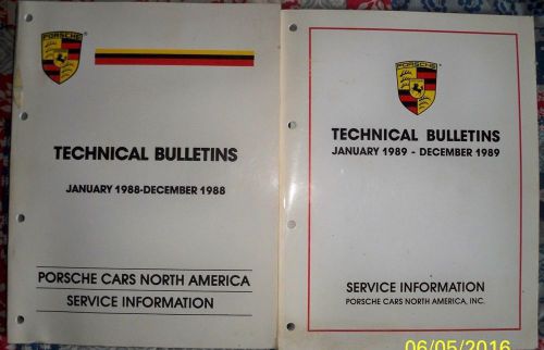 Porsche package deal technical bulletins 1988 &amp; 1989