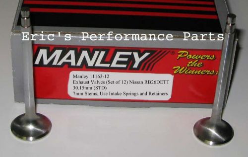 Manley 11162-12 intake valves for nissan rb26dett r32 r33 r34 34.6mm standard