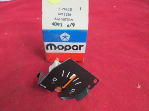 Gauge ammeter fits 79 80 omni horizon models nos mopar 5211389