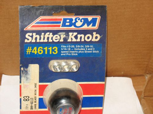 Vintage b&amp;m black round shifting knob