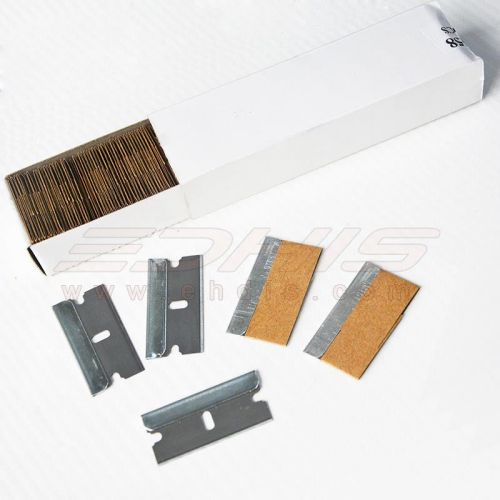 Razor blades for 1.5&#034; scraper 100 pack window tinting glass tools tint film viny