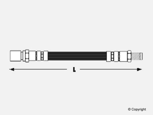 Meyle brake hydraulic hose 542 54021 500 brake hose, front