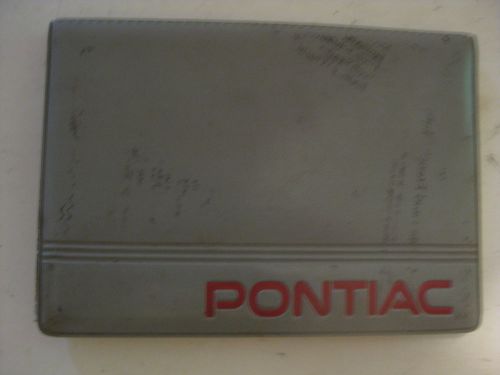 Vintage 1993 pontiac grand am automobile owner guide manual book