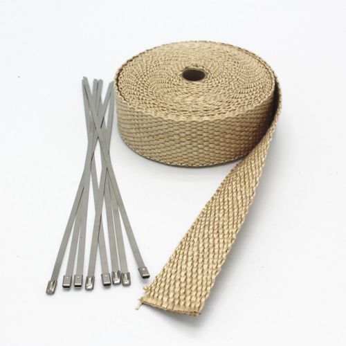 2&#039;&#039;x50&#039; vermiculite exhaust pipe header wrap tape turbothermal thermo protect