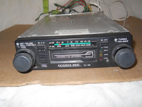 Avionics west aircraft  am/fm/casette stereo  ec-100