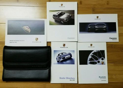 2006 porsche cayenne leather owner&#039;s manual set  (missing manual)