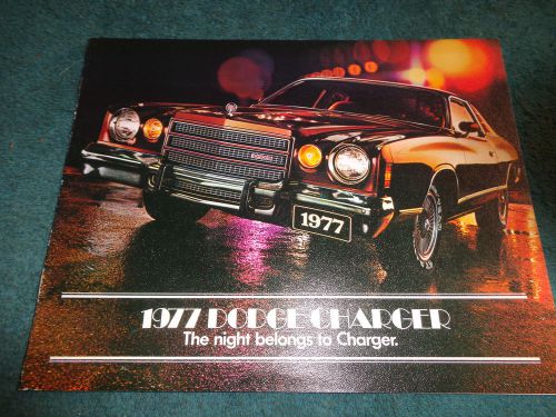 1977 dodge charger sales catalog  / original dealership brochure