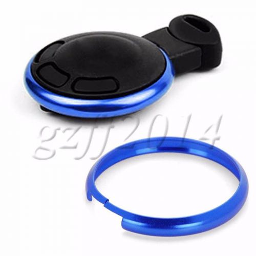 Smart key fob replacement blue trim ring fit mini cooper r55 r56 r57 r58 r59 r60