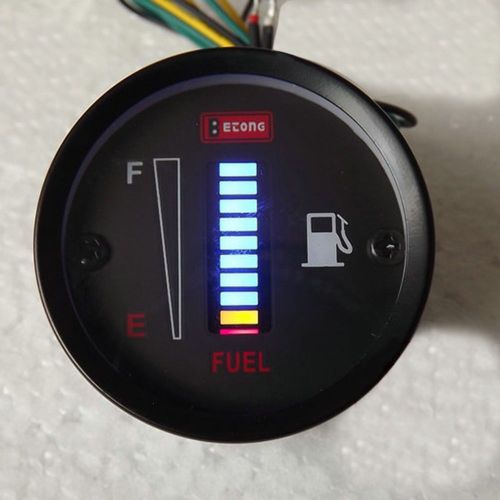 Dc12v 50mm fuel meter led digital dc12v fuel gauge for car motorcycle