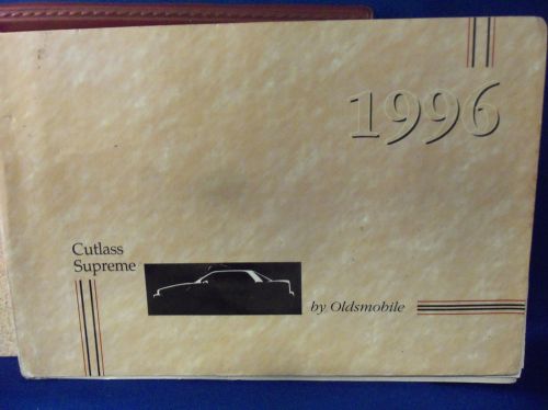 1996 oldsmobile cutlass supreme factory oem owners manual includes the cover 96