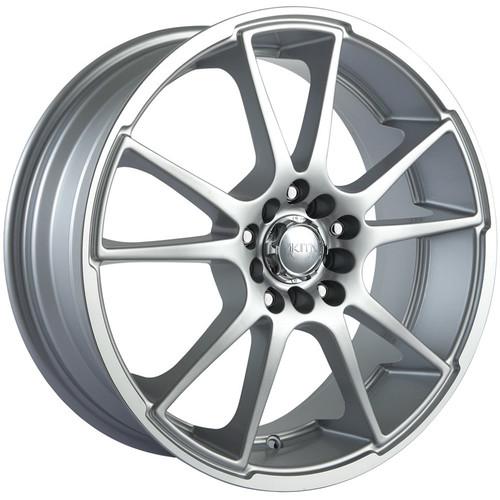 17x7 hypersilver akita ak-35 wheels 5x100 5x4.5 +40 audi tt