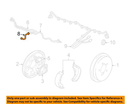 Suzuki oem 99-05 grand vitara rear brake-flex hose 5156065d00