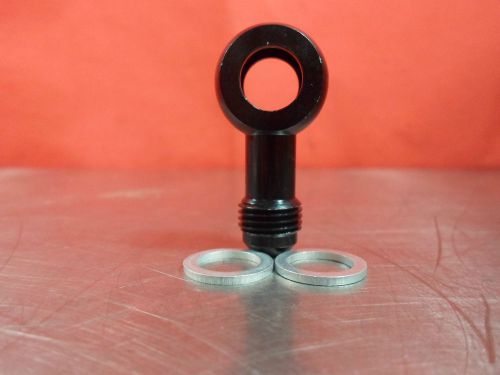 Russell 640913  black aluminum 6an banjo fuel line adapter fitting