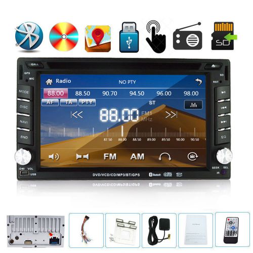 Car dvd player double 2 din stereo in-dash radio navigation system+ free gps map