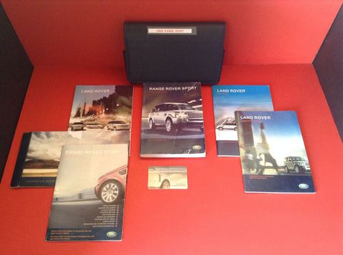 2008 range rover sport owners manual. full set. rare manuals gt4