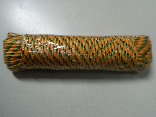100&#039; x 1/4&#034; diamond braided rope made of poly mfp hank and 95# work load limit