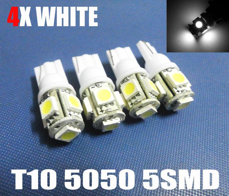 4x t10 5 smd 5050 3chips 184 192 w5w wedge car auto led light bulbs white #o2