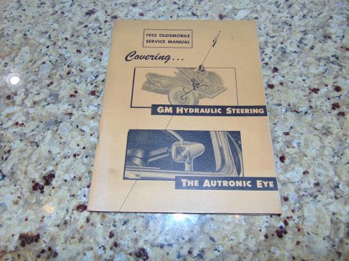 1952 oldsmobile  technical information service  manual original