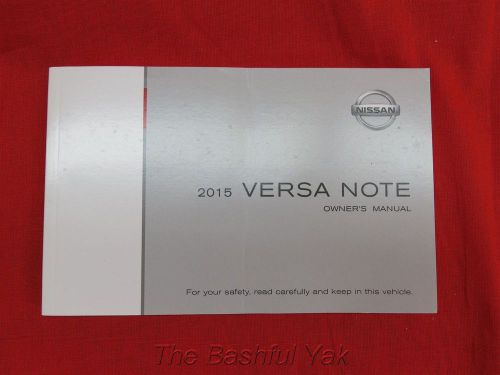 2015 nissan versa note owners manual guide book