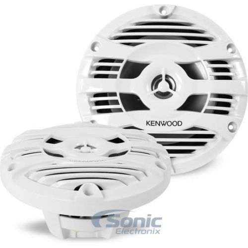 Kenwood kfc-1653mrw 150w 6.5&#034; 2-way kfc series coaxial marine stereo speakers