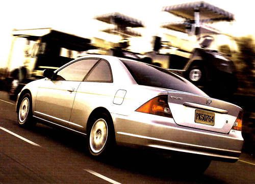 2001 honda civic coupe brochure-dx hx lx ex vtec-e