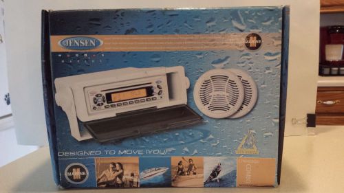 Jensen marine stereo package - am/fm/cd stereo -(120 watts) coaxial speakers