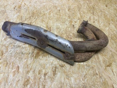 #3 2004 polaris predator 500 header exhaust with shield, oem