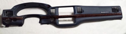 2000-2005 chevy impala speedo dash instrument cluster bezel navy blue woodgrain