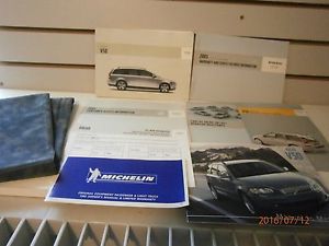 2005 volvo v50 owners manual book with case