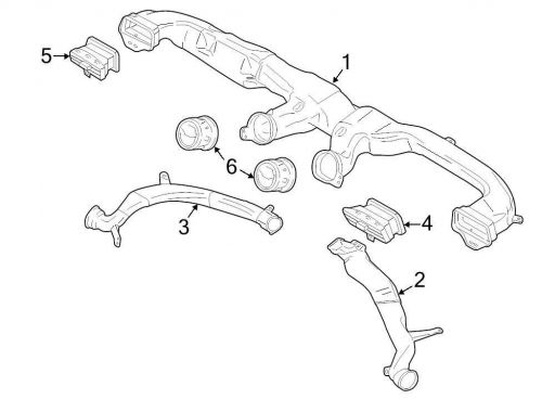 Ford oem dashboard air vent fr3z19893aa image 5