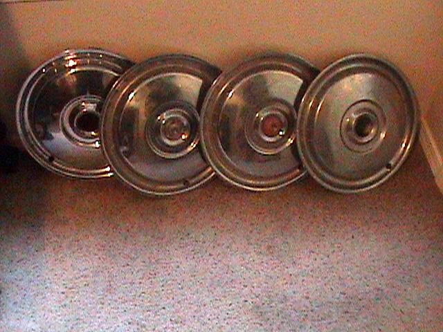 Vintage ford/mercury ?? used chrome wheel covers - fairly nice condition