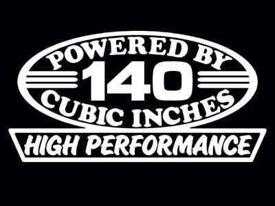 2 hp 140 inline four decal set 4 cyl 2.3 engine decals