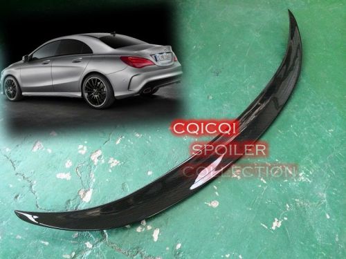 Carbon fiber mercedes benz 2013~2016 w117 c117 cla-class sedan trunk spoiler ◎